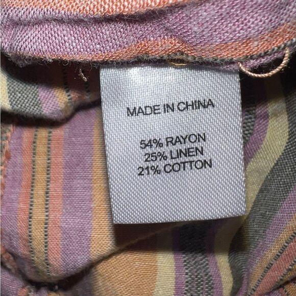 Anthropologie Drew Emerson Jumpsuit Size Medium Strapless Tulip Hem Linen Blend - Picture 11 of 11